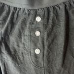 We Wore What Modal Booty Shorts Black Lettuce Hem Elastic Waist Small Casual Photo 2