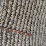 Merona  Beach Straw Tote Bag NWT Natural/Metallic D32 Photo 3