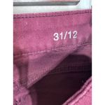 a.n.a A‎ New Approach Burgundy Mid Rise Moto Zipper Skinny Jeggings Size 31/12 Red Photo 3