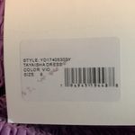 Likely  NEW Tayaisha Smocked Cotton Eyelet Violet Mini Dress Sz 8 Photo 14