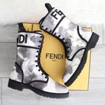 Fendi Logo Combat Boots Photo 2