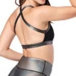 FINAL PRICE Zumba Sports Bra with Metallic Detailing Silver Size XS Photo 1