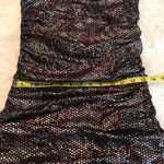 EXPRESS strapless metallic bodycon party dress with side ruching small Eras Tour Photo 12