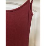 YoungLA Lover Girl Dress Womens Small Burgundy Ribbed Maxi Bodycon Red Photo 2