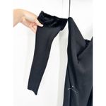 STAUD Josee Dress In Black Off Shoulder Fur Trim Mini Dress Size L NWOT Photo 4