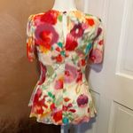 Kate Spade #160 TULIP WATERCOLOR TIE DYE PELUM BLOUSE SIZE 8 Photo 1