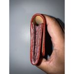 Coach Vintage  Wallet Checkbook‎ Document Holder Burgundy Buckle Jacquard Q Photo 6