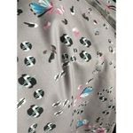 Becco LA Floral Crop Leggings, Taupe, Large Purple Photo 3