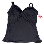 Lands' End  Women's Black One-Piece Swimsuit Size 18‎ D Bust Support Photo 3