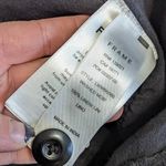 frame denim FRAME Le Beau Cropped Linen Pants Utility Black Washed Noir High Rise Medium Photo 5