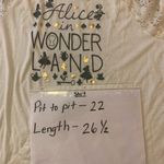 Disney  Alice in Wonderland hoodie XL (15/17) white sheer lace shoulders light Photo 4