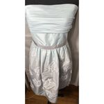 BCBG Maxazria Ombre Green and Grey Cocktail Mini Strapless Dress Size 6 Photo 15