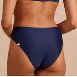 Summersalt  Deep Blue High Cut Mid Rise Bikini Bottom NEW Size 6 Photo 1