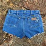 Wrangler Vintage cutoff Jean shorts fray hem distressed festival boho Photo 5