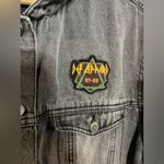 Def Leppard NWOT Faded Black Junkfood Jean Patch Long Sleeve Jacket Buttons XXL Photo 8