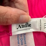 ANDIE Swim Size XXL The 90s Bikini Bottom Rib Terry Neon Hibiscus Pink NEW Photo 7