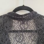Notations  Black Lace Open Cardigan Size Petite Large Photo 3