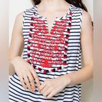 THML  Embroidered nautical striped tank relaxed fit dress size medium Photo 0