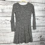 Anthropologie Dolan Left Coast Piper Skater Dress Size XS Gray Pleat Long Sleeve Photo 2