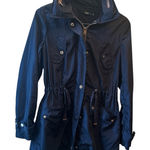 Women's Black Waterproof Lightweight Rain jacket Hoodie Size 8 Photo 0