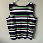 Ralph Lauren Lauren NWT Green Stripped Tank Top Set (2) Size 2X Plus y2k Photo 9