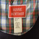 Vintage Minnie Mortimer Knit Dress Medium Sleeveless Navy Side Zip Classic Blue Photo 5