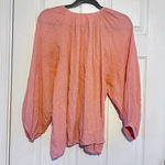 Roller Rabbit  | Lucy Popover Top Blouse Pink Long Sleeve Dots size Small​ Photo 1