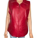 draper's & damon's red leather vest Photo 0