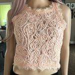 Sans Souci  crop lace top with side zipper Photo 3