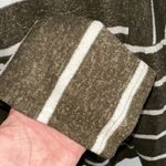 Entro  Olive and White Striped Sweater Photo 2
