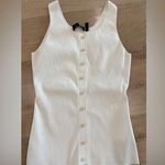 Theory  Button Up Tank Top ivory size small Photo 2
