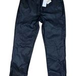 a.n.a NWT black faux leather high waisted straight leg pants Photo 0