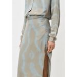 đź’•JOHN ELLIOTTđź’• Slip Skirt Midi Slim Fit ~ Thyme x Cement 0 XS NWT *FLAWED* Photo 8