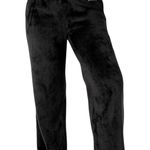 Victoria secret PINK Teddy Wide Leg Pajama Pants sz XL Black Photo 2