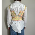 We Wore What  Yellow Plaid Seamed Corset Size M NWT Photo 3