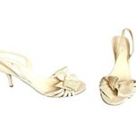 Kate Spade Gold Open Toe Kitten Heels Photo 1