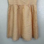 Urban Outfitters  Yellow White Gingham Puff Sleeves Mini Dress, Size SP Photo 3