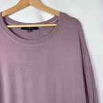 Boutique  JOH Light Purple Crewneck Tunic Length Long Sleeve Top L Photo 2