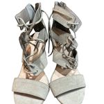 Torrid  Women's Eyelet Caged Heel Taupe Size 8‎ Excellent Condition Photo 3