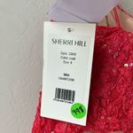 Sherri Hill 53648 Coral Satin Sequin Lace Sleeveless Prom Gown Size 8 NWT Photo 10