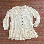 Listicle  CREAM BUTTON FRONT LONG SLEEVE BOHO DRESS ROMANTIC Photo 4