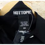 Hot Topic  Shirt Women M Black Psychic Reader Tie Front Button Goth Witch Moon Photo 6