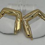 Bluette Made in France Shoe Clips Vintage Gold And white leather Photo 0