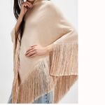 Free People NWT  River Walk Poncho Beige Photo 1