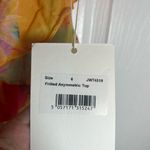Jaded London New  Frilled Asymmetric Top in Yellow Floral Photo 5