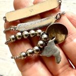 Bundle of 3 silver tone adjustable bracelets Photo 2