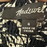 Madewell NEW!! Deep Indigo Print Smocked Halter Midi Dress in Poplin Size 4 Photo 7