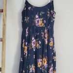 Target Spaghetti Strap Lightweight Floral Pleated Maxi Dress Size M Photo 1