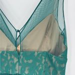 Anthropologie NWT  Hitherto Brit Dress‎ Green Emerald Lace Tulle Dress BHLDN 14 Photo 6