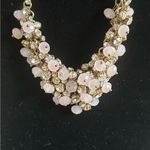 Preloved Gold and Pink Beaded Necklace Vintage vibe Photo 0